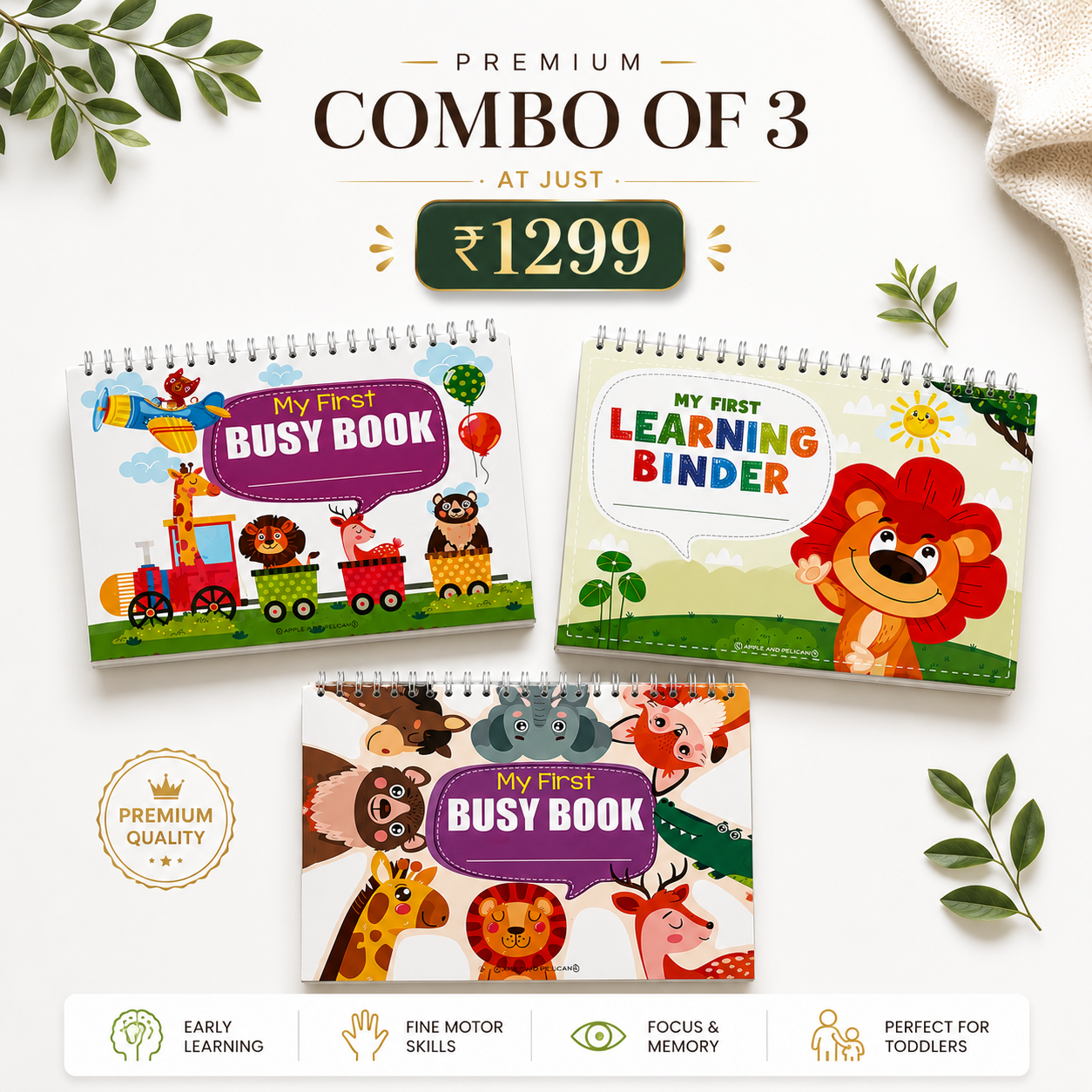 Combo of 3-Busy books